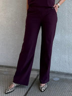 Triple Nine - Travel Broek Mirte Aubergine - 2701 Broek - Est Voilà