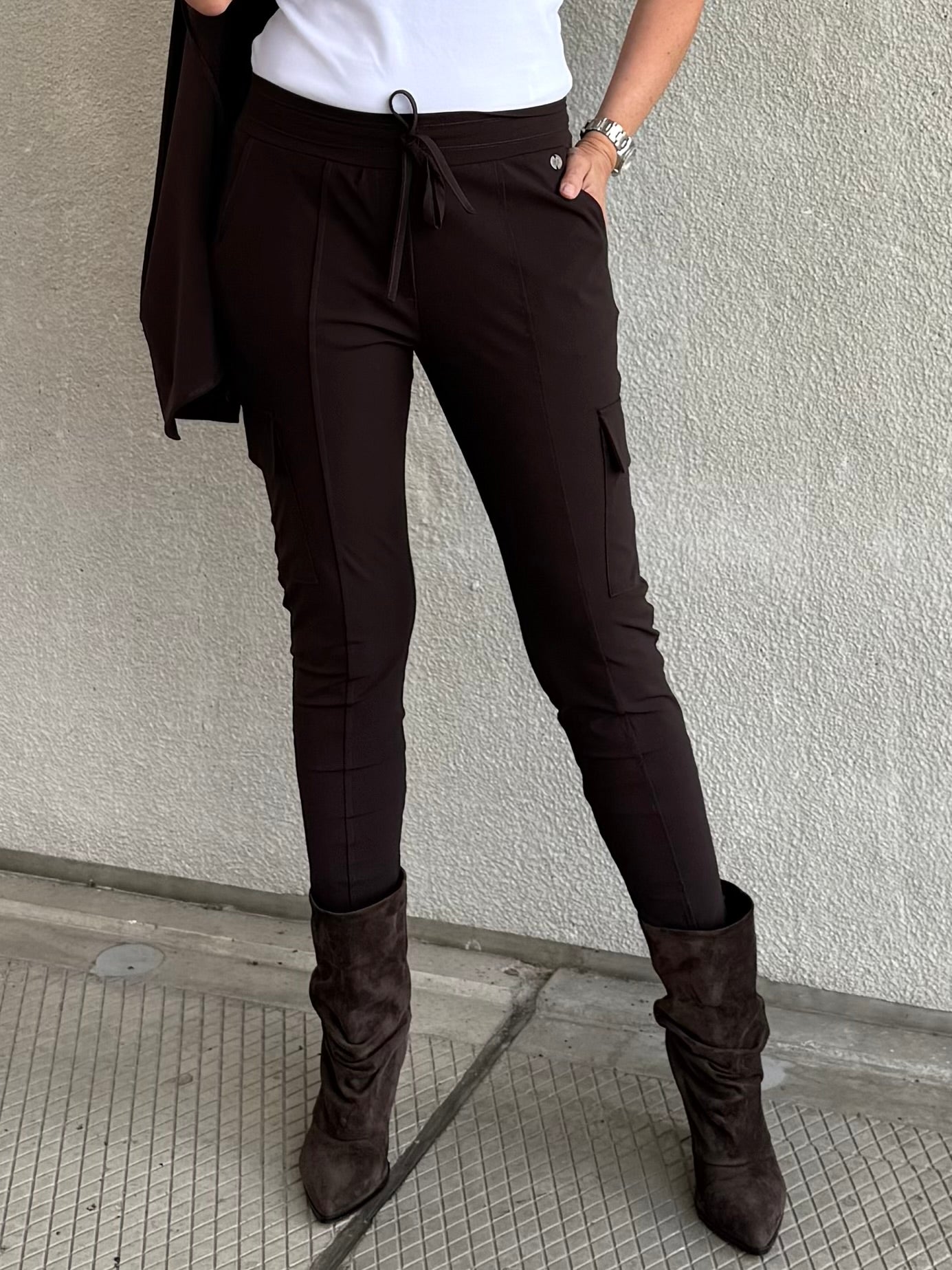 Triple Nine - Travel Broek Cargo Donkerbruin - 3001 Broek - Est Voilà