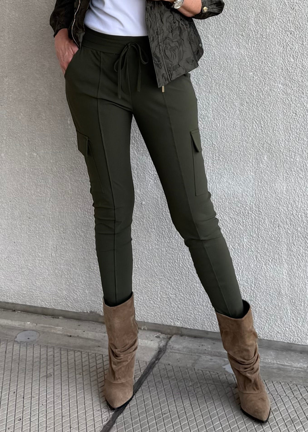 Triple Nine - Travel Broek Cargo Olijfgroen - 3001 Broek - Est Voilà