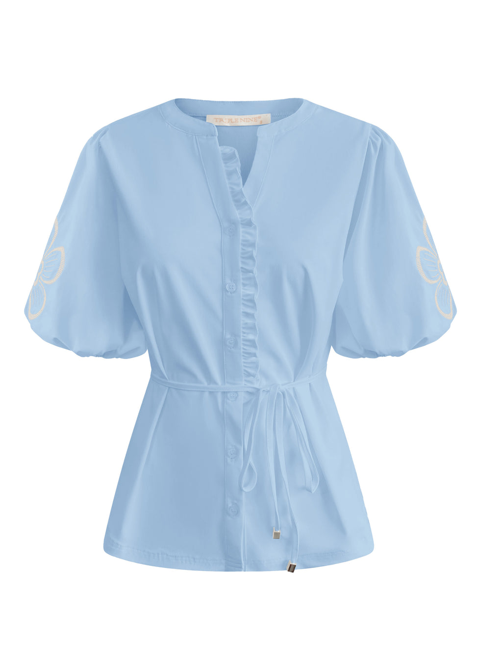 Triple Nine - Travel Blouse Yana Lichtblauw - 5943 blouse - Est Voilà