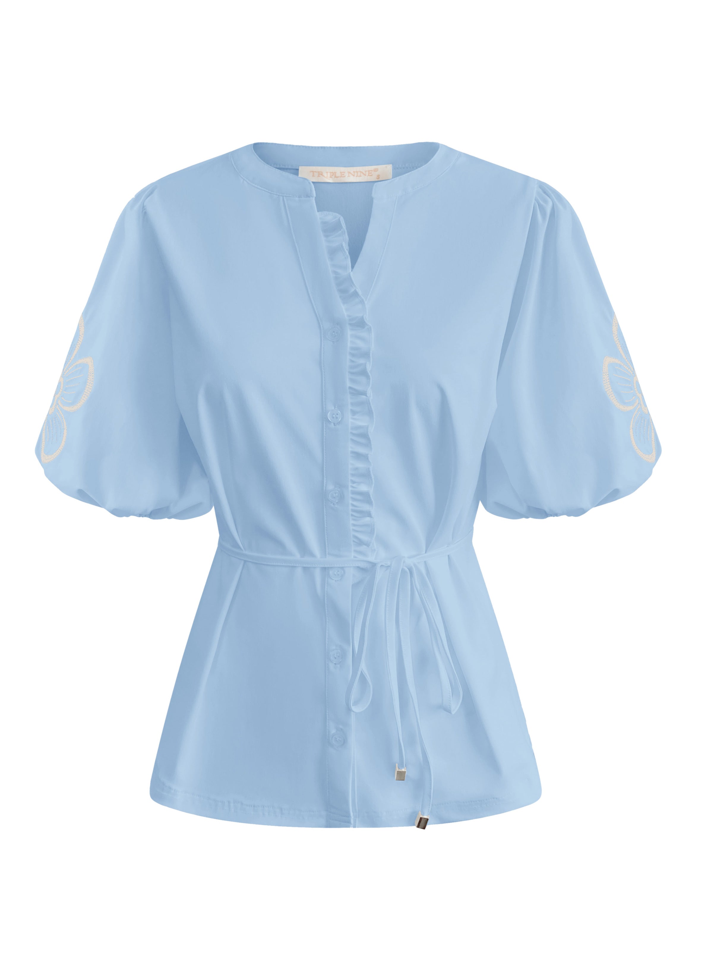 Triple Nine - Travel Blouse Yana Lichtblauw - 5943 blouse - Est Voilà