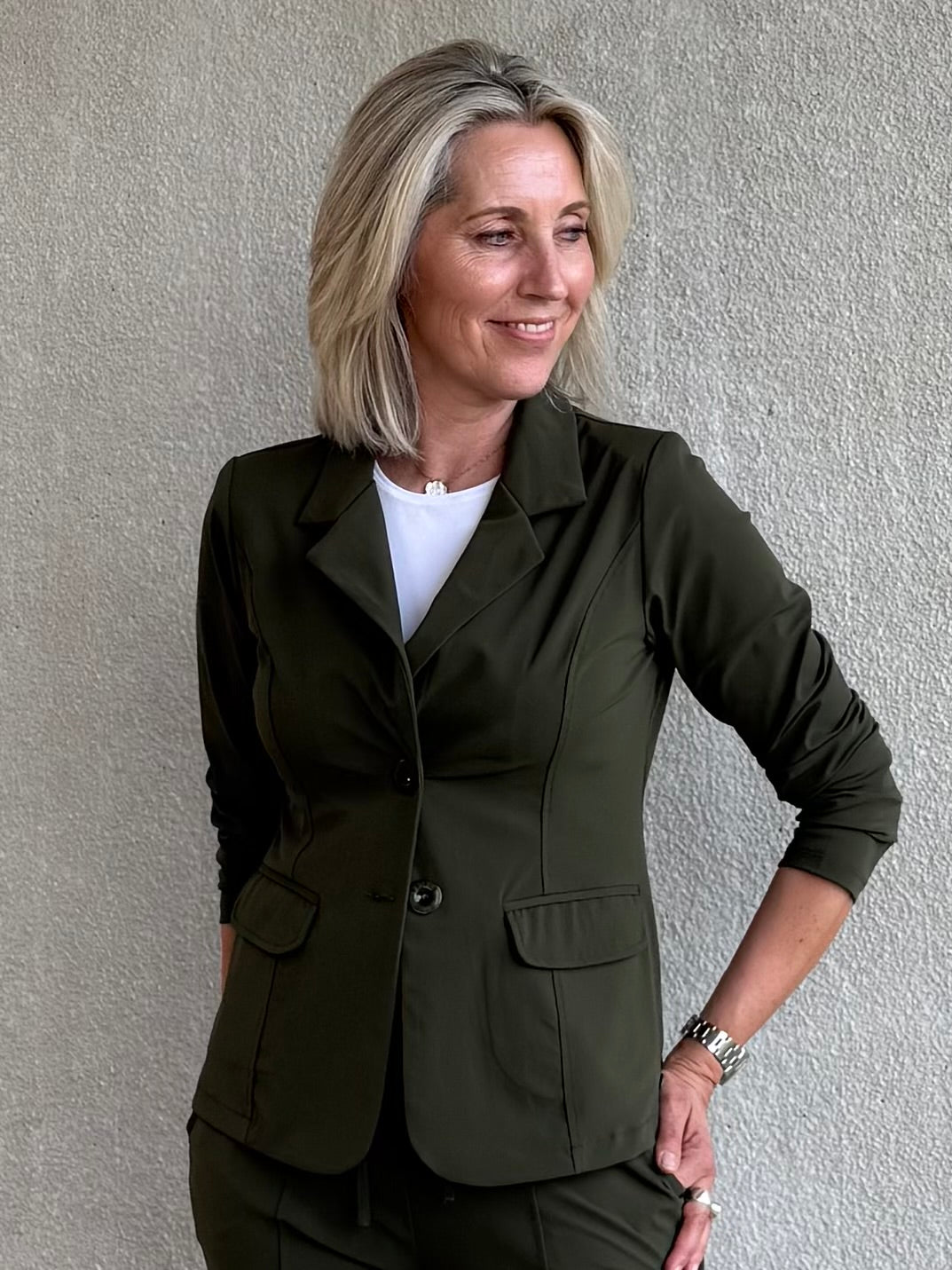 Triple Nine - Travel Blazer Francis Olijfgroen - 3101 Blazer - Est Voilà