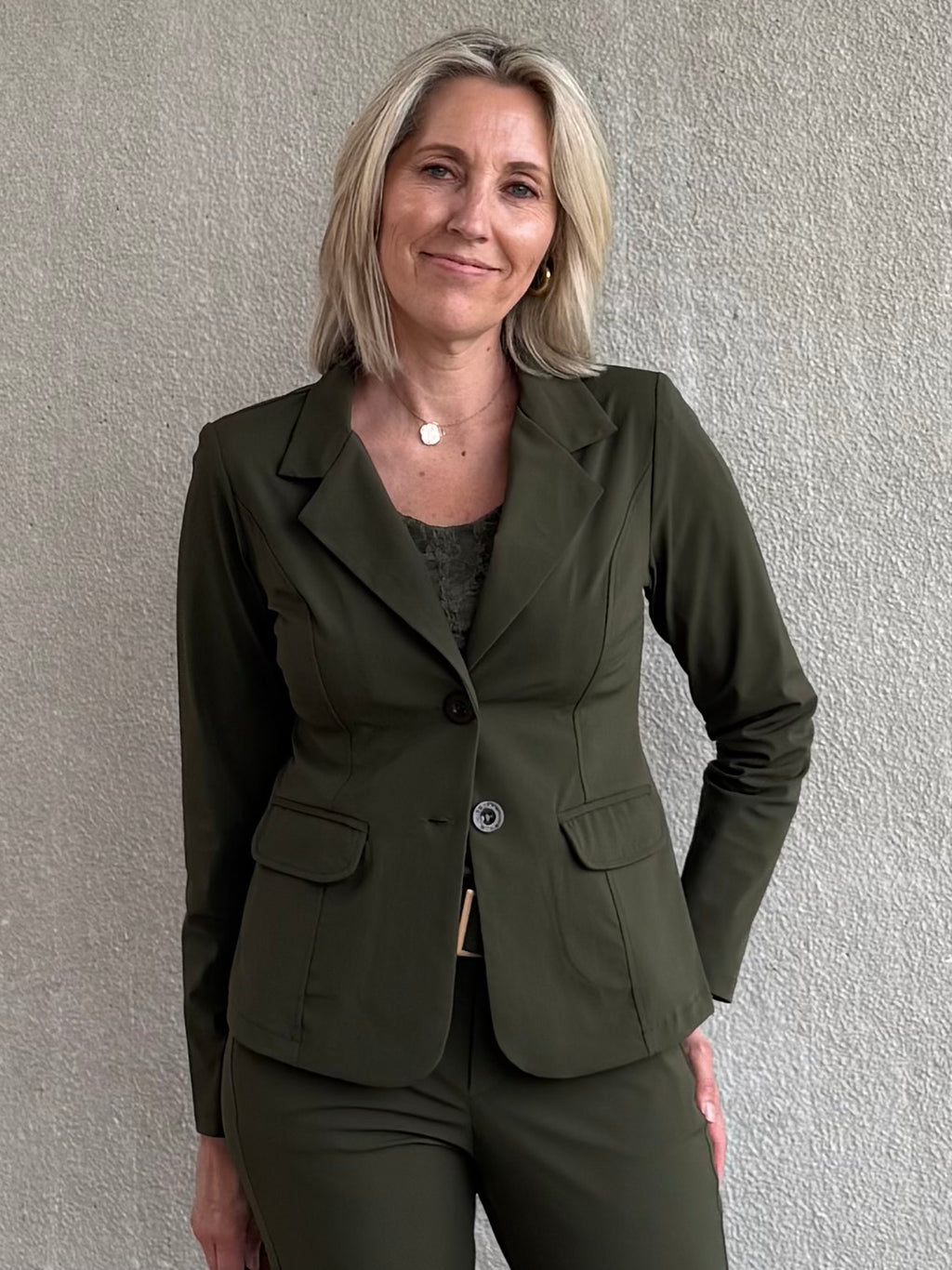 Triple Nine - Travel Blazer Francis Olijfgroen - 3101 Blazer - Est Voilà