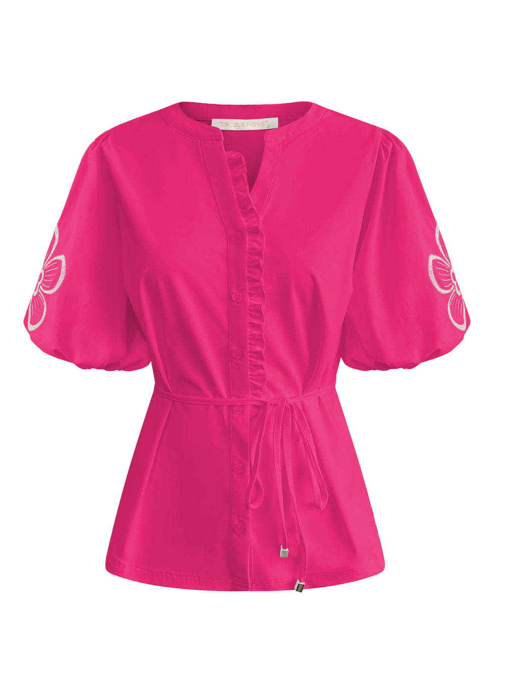 Triple Nine - Travel Blouse Yana Fuchsia - 5943 blouse - Est Voilà