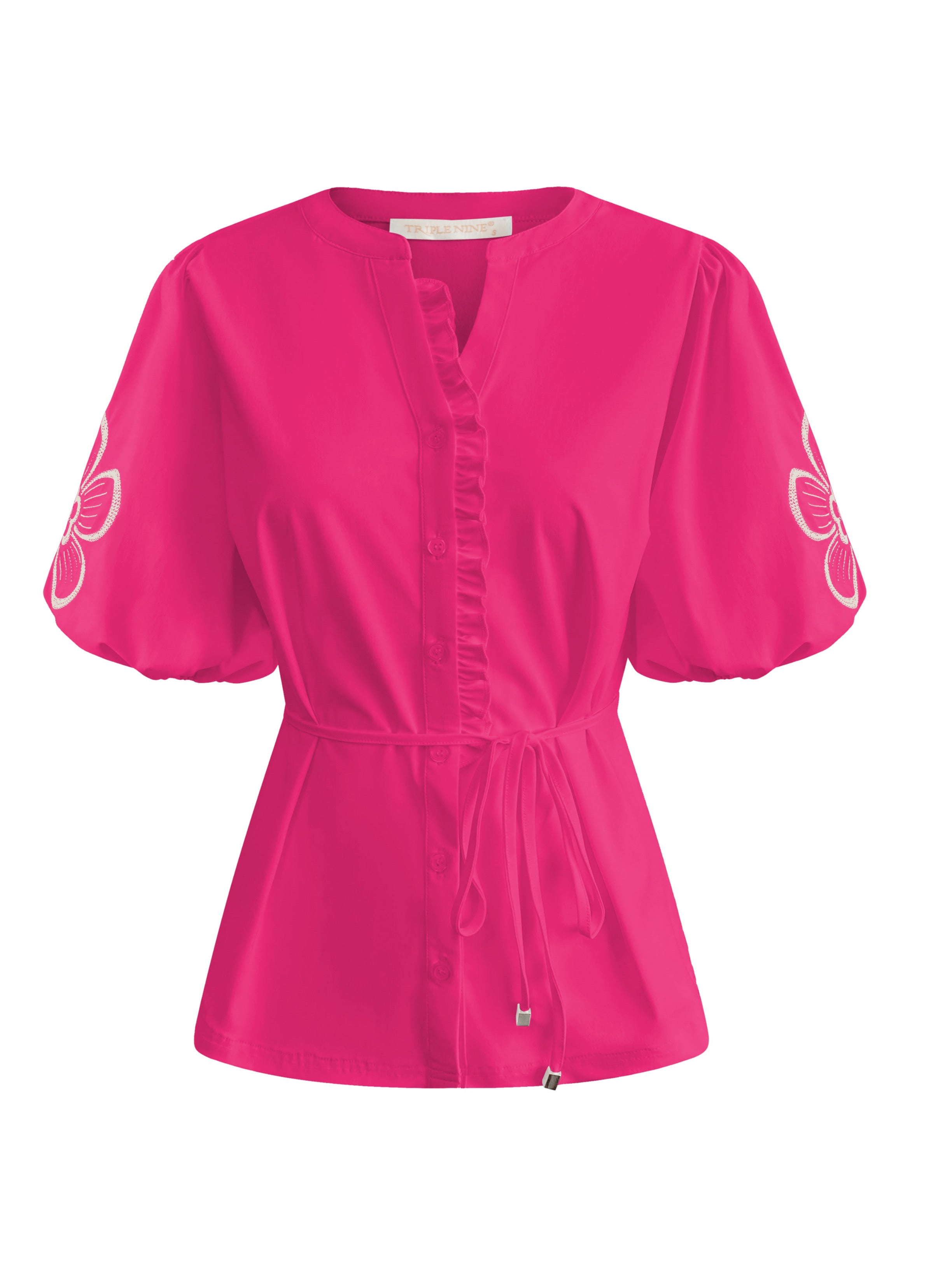 Triple Nine - Travel Blouse Yana Fuchsia - 5943 blouse - Est Voilà
