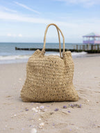 Est Voilà - Raffia Tas Beige Tassen - Est Voilà