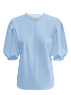 Triple Nine - Travel Blouse Juliette Lichtblauw - 5935 Blouse - Est Voilà