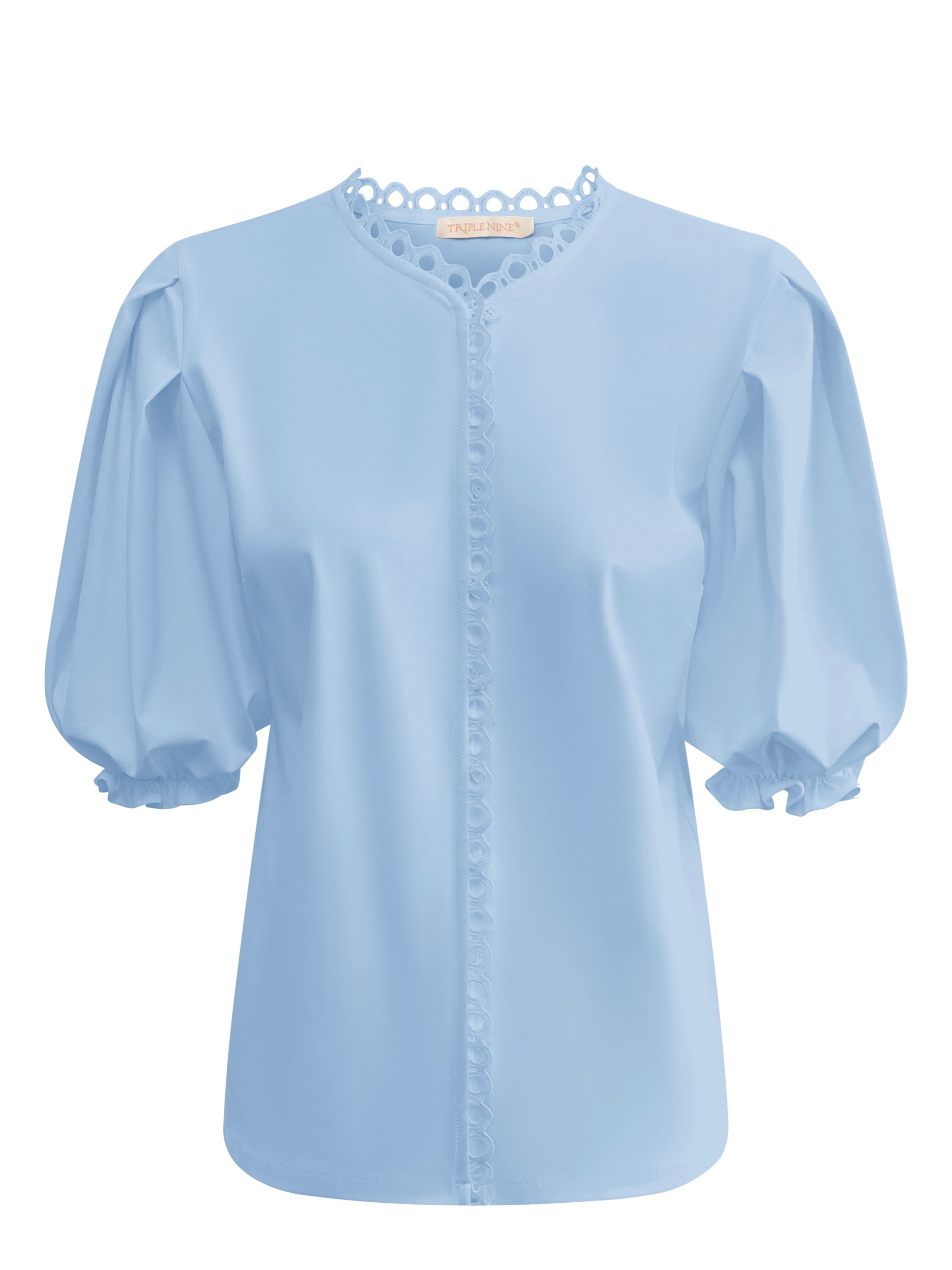 Triple Nine - Travel Blouse Juliette Lichtblauw - 5935 Blouse - Est Voilà