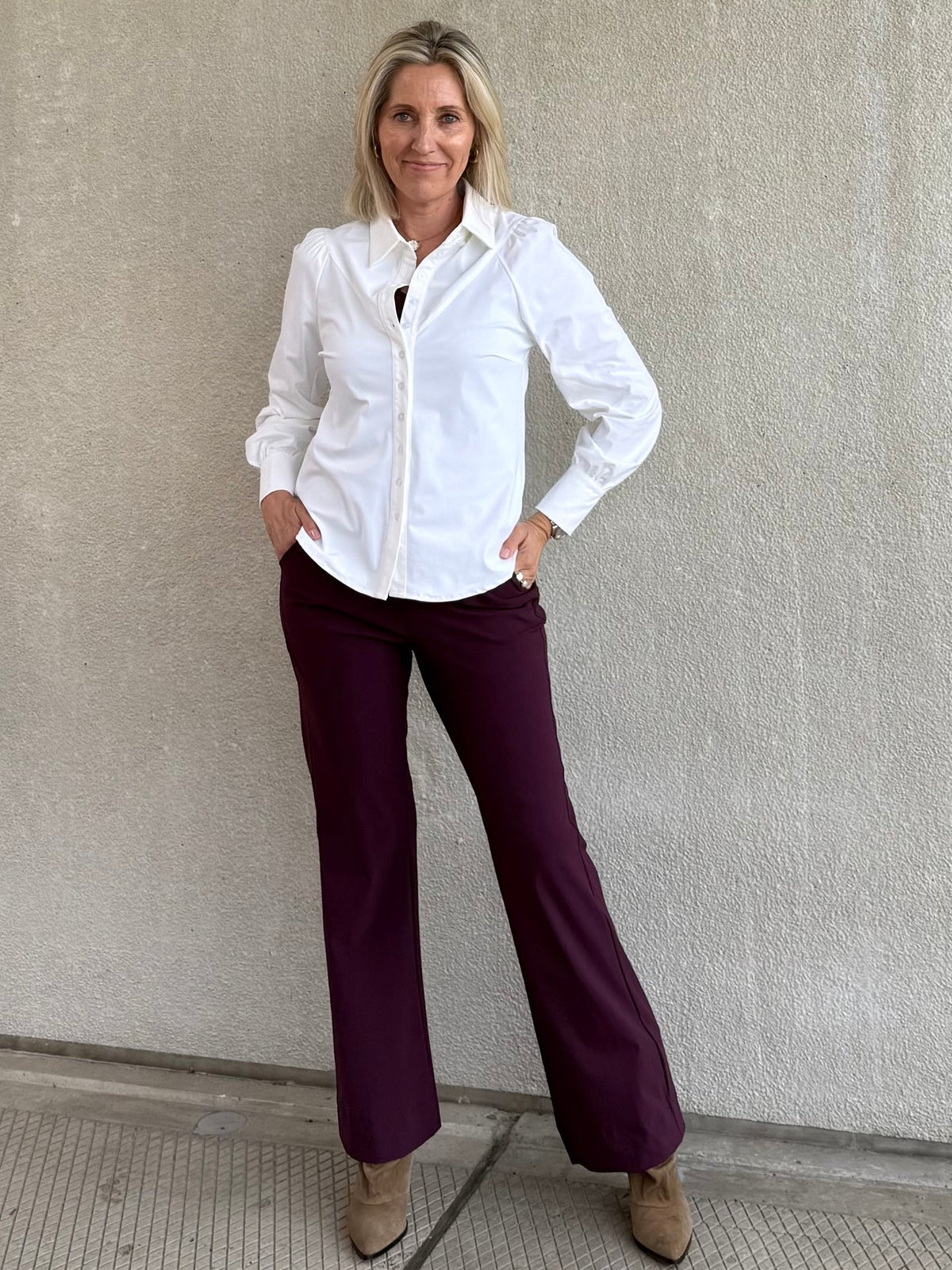 Triple Nine - Travel Blouse Moon Wit - 5919 Blouse - Est Voilà