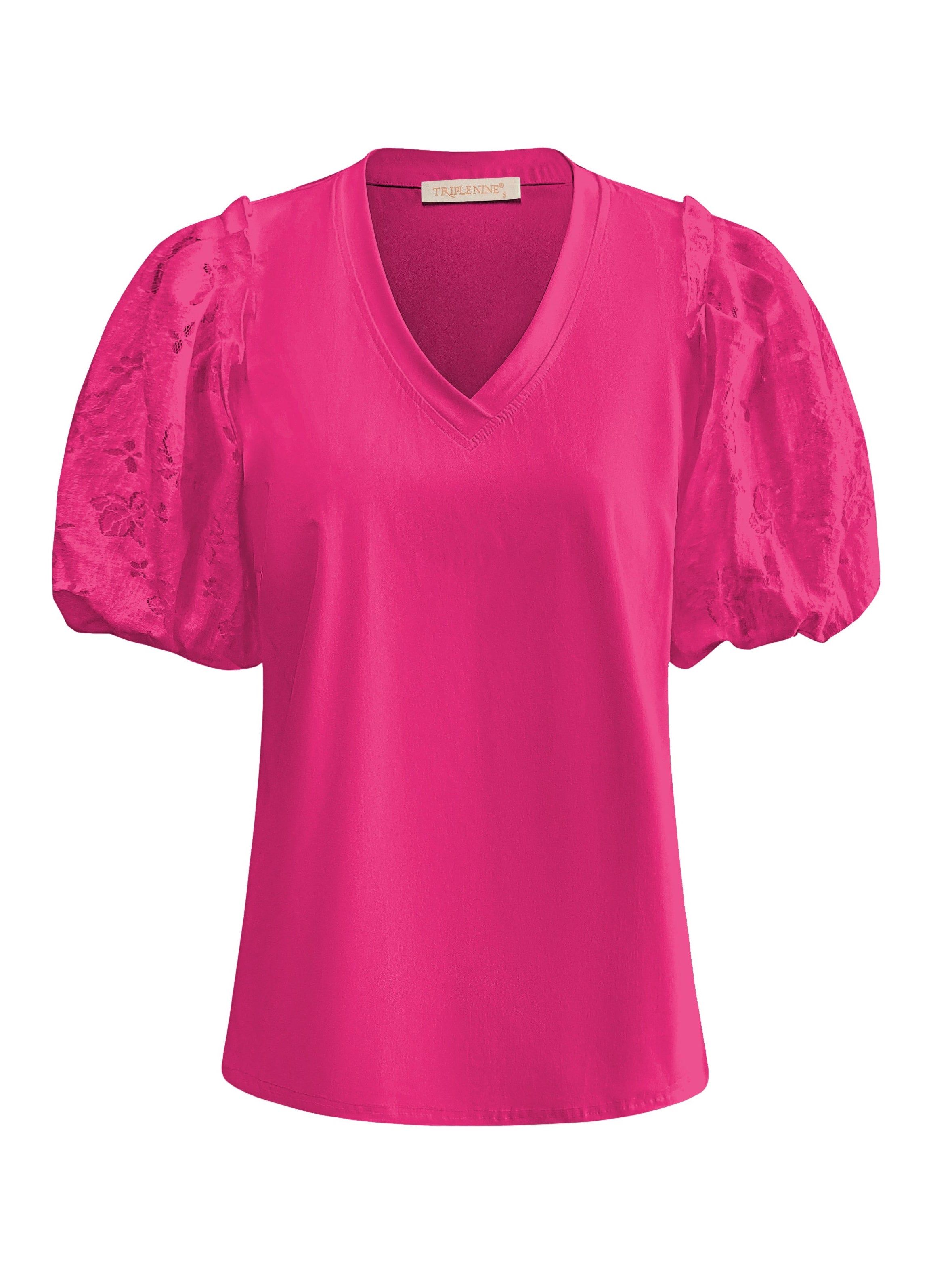 Triple Nine - Travel Top Liz Fuchsia - 6947 top - Est Voilà