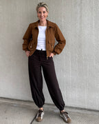 Triple Nine - Travel Broek Balloon Donkerbruin - 3004 Broek - Est Voilà