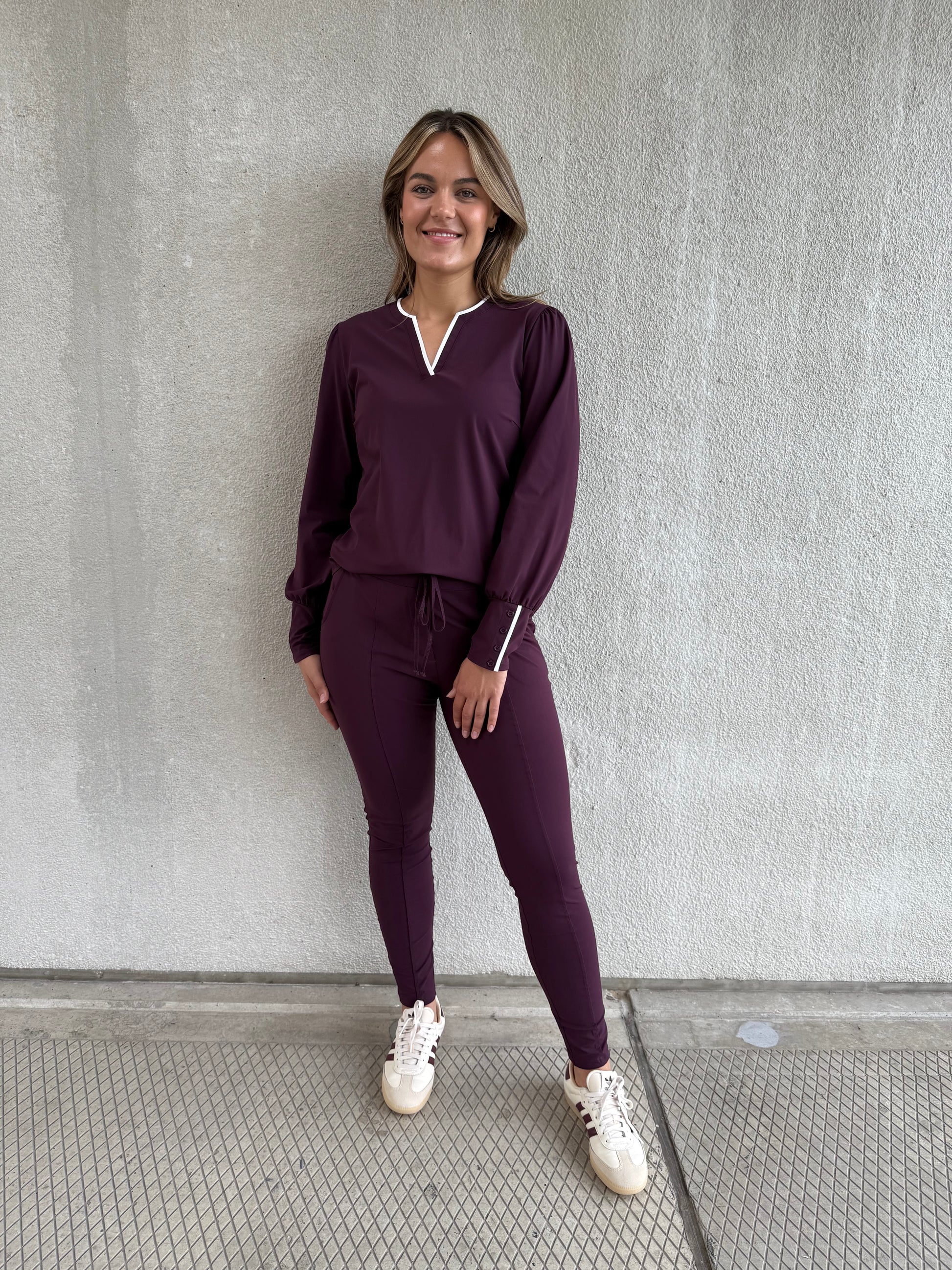 Travel Top Jenny Aubergine - 6932 Top - Est Voilà