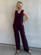 Triple Nine - Travel Top Marly Aubergine - 6913 top - Est Voilà