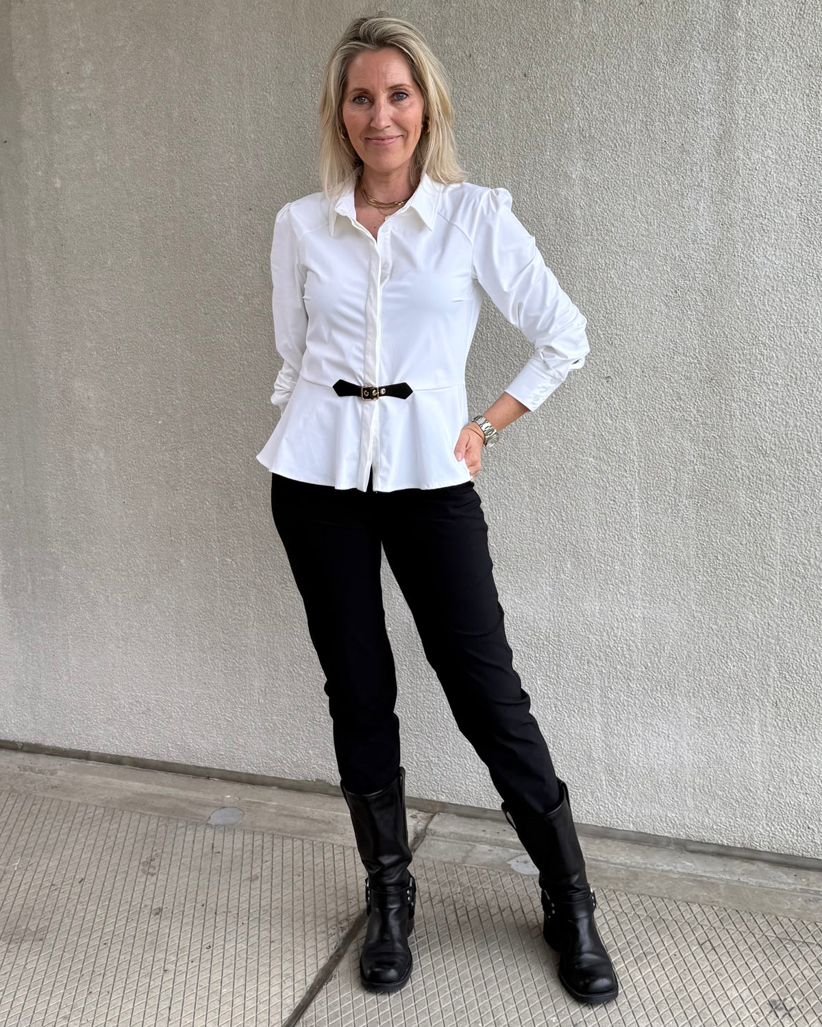 Triple Nine - Travel Blouse Simona Wit - 5950 Blouse - Est Voilà