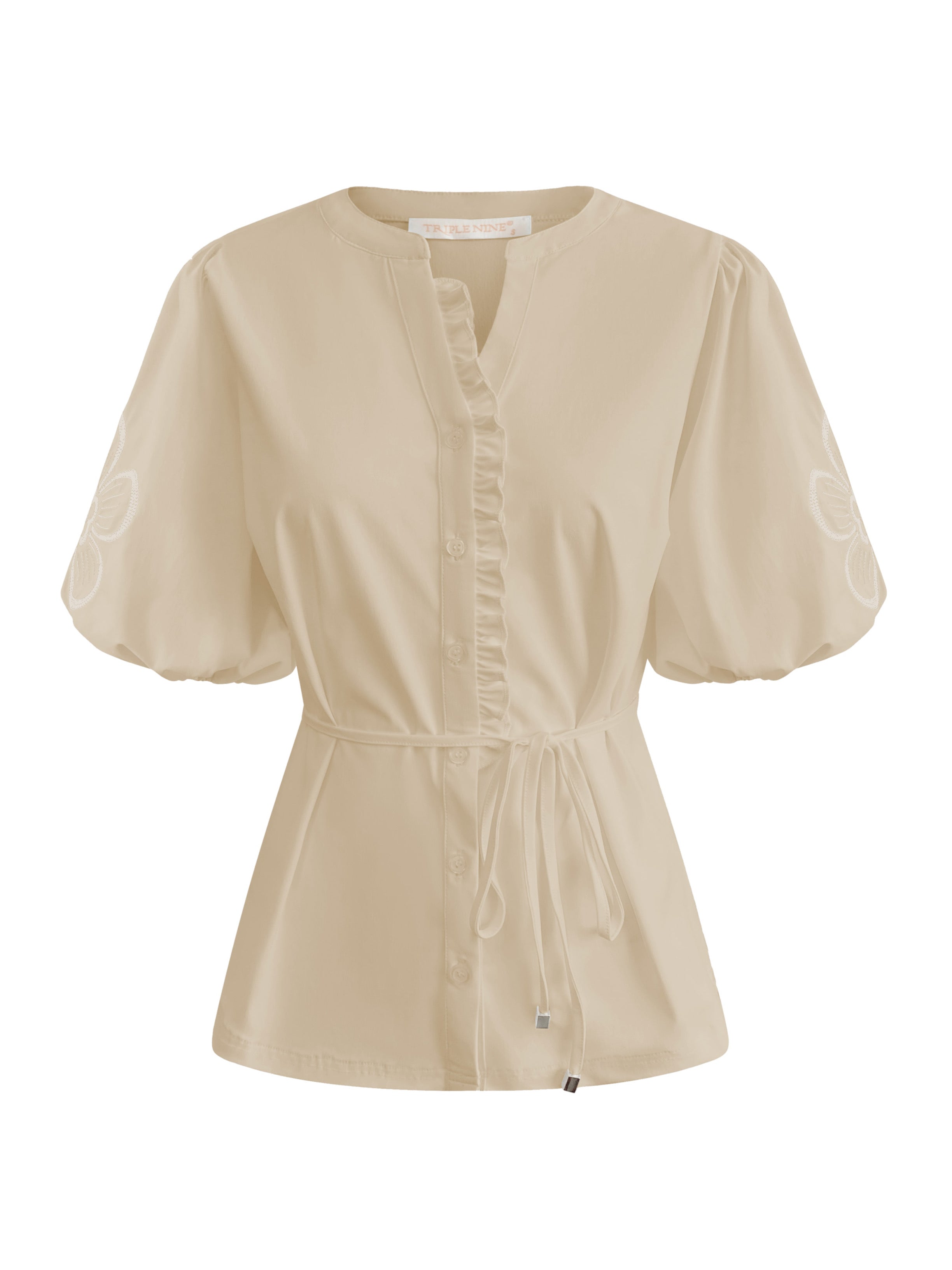 Triple Nine - Travel Blouse Yana Beige - 5943 blouse - Est Voilà