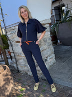 Triple Nine - Travel Broek Vera Navy - 2601 Broek - Est Voilà
