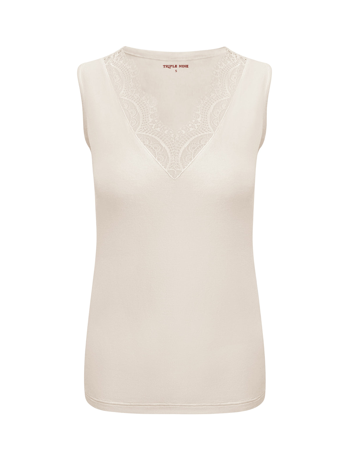 Triple Nine - Cashmere Top Sisi Beige - 9005 top - Est Voilà