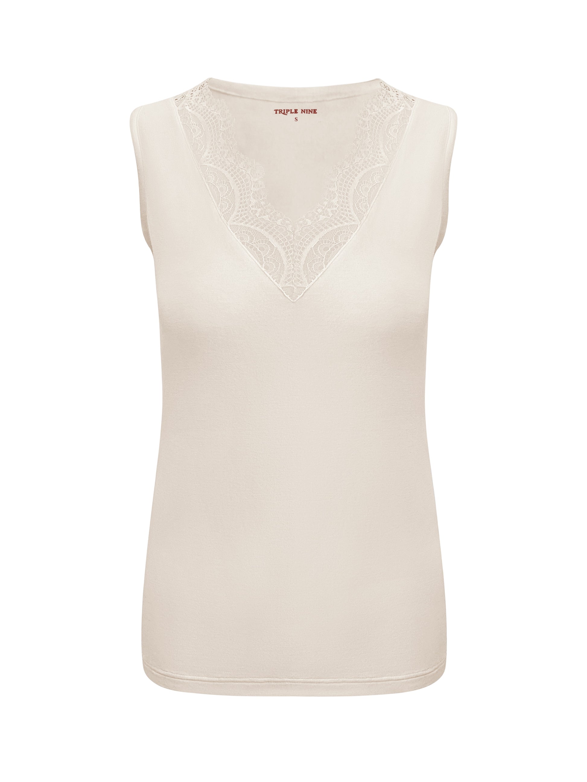 Triple Nine - Cashmere Top Sisi Beige - 9005 top - Est Voilà