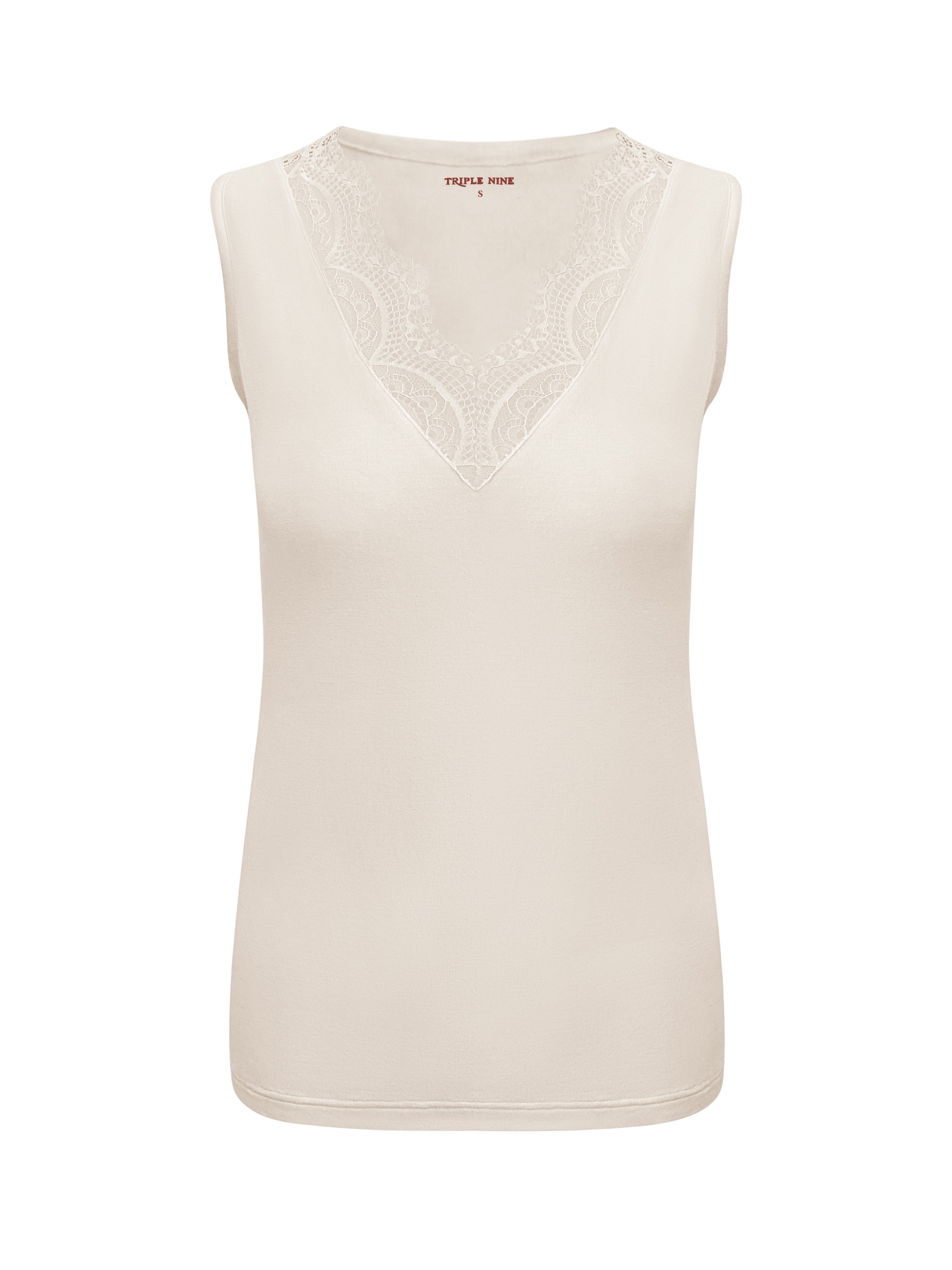 Triple Nine - Cashmere Top Sisi Beige - 9005 top - Est Voilà