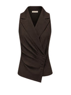 Triple Nine - Travel Gilet Maya Donkerbruin - 92417 Blazer - Est Voilà