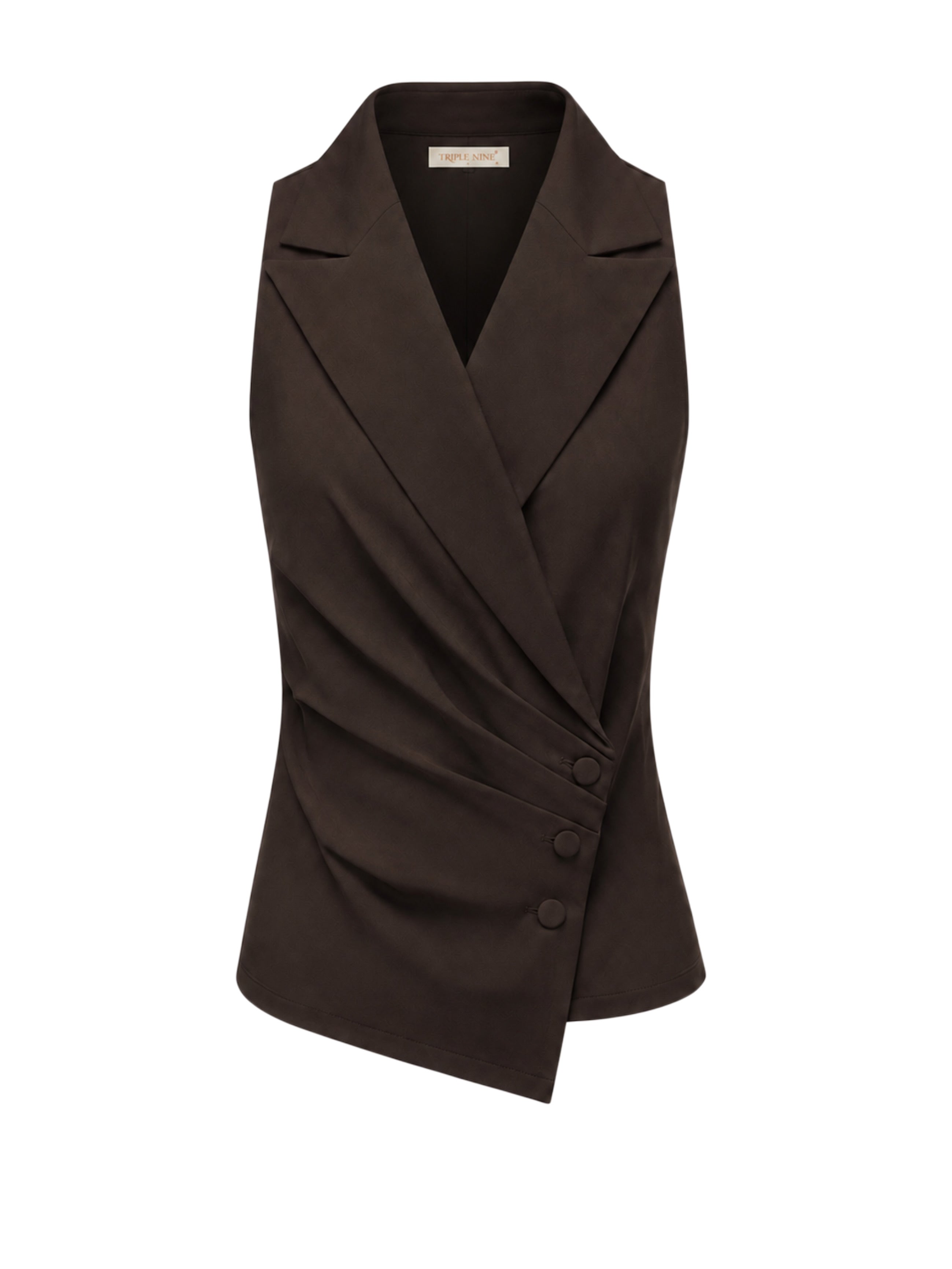 Triple Nine - Travel Gilet Maya Donkerbruin - 92417 Blazer - Est Voilà