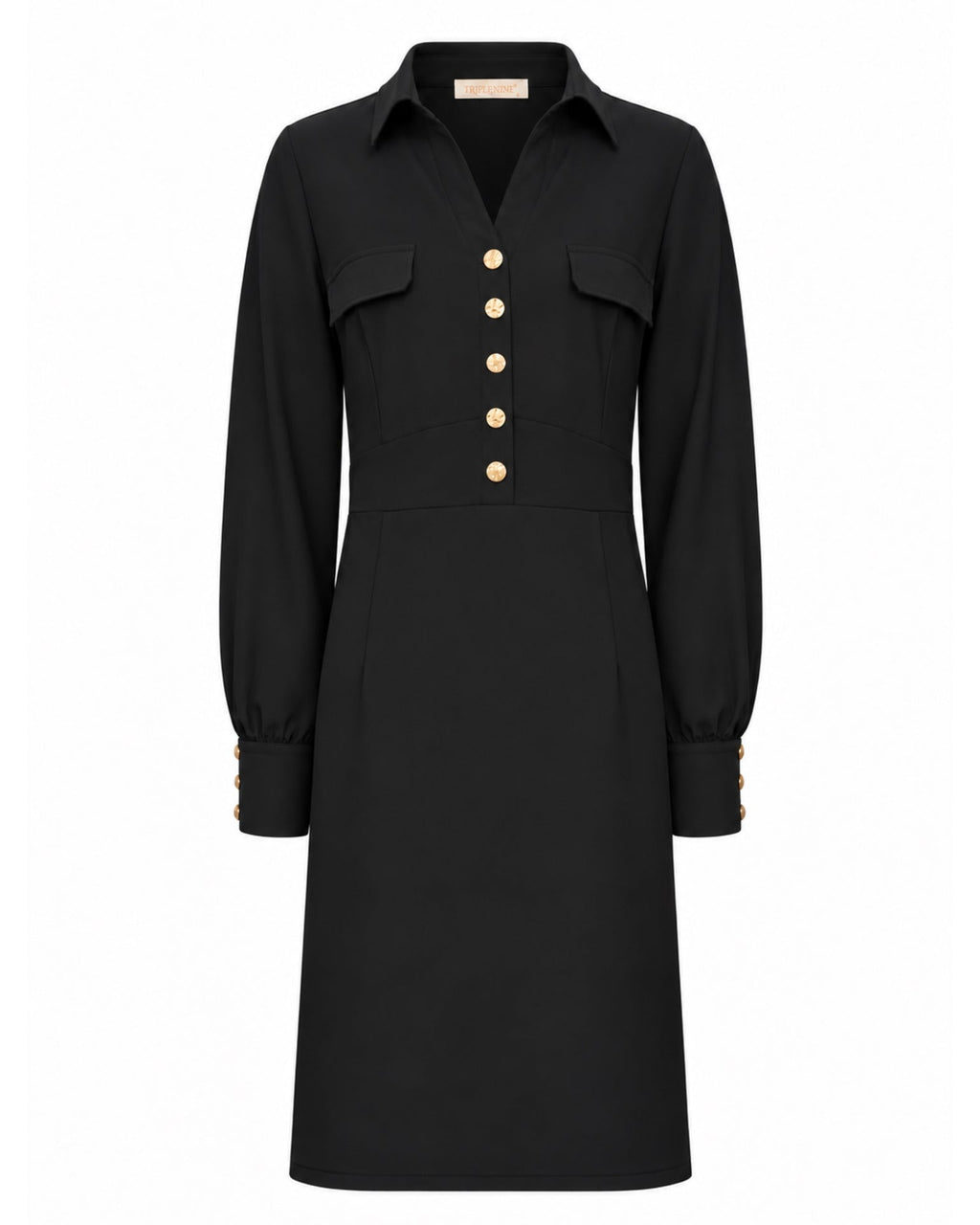 Triple Nine - Travel Jurk Melin Zwart - 51810 Jurk - Est Voilà