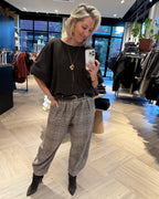 Top Merel Felted Donkerbruin - Peet kleding