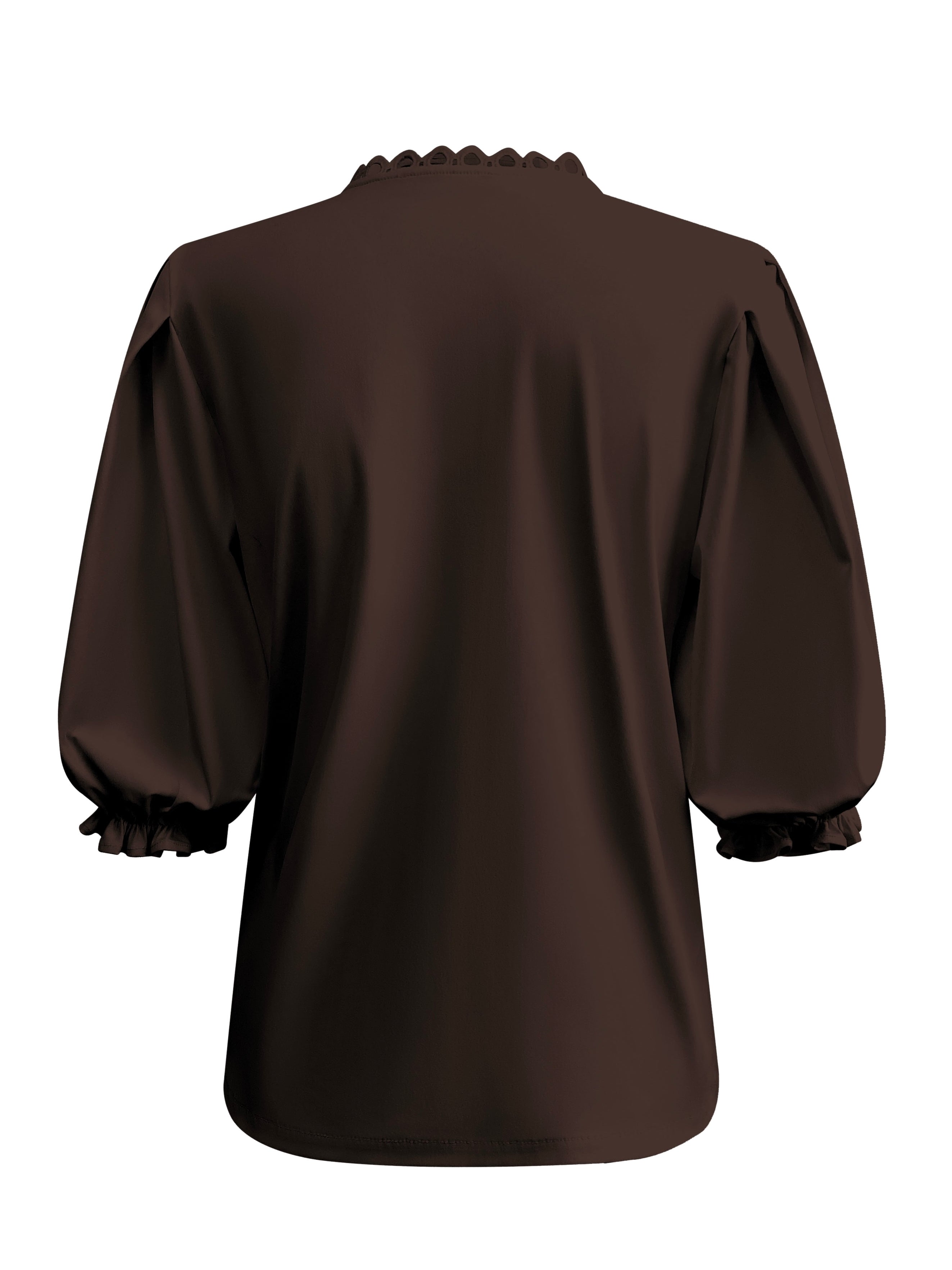 Triple Nine - Travel Blouse Juliette Donkerbruin - 5935 Blouse - Est Voilà