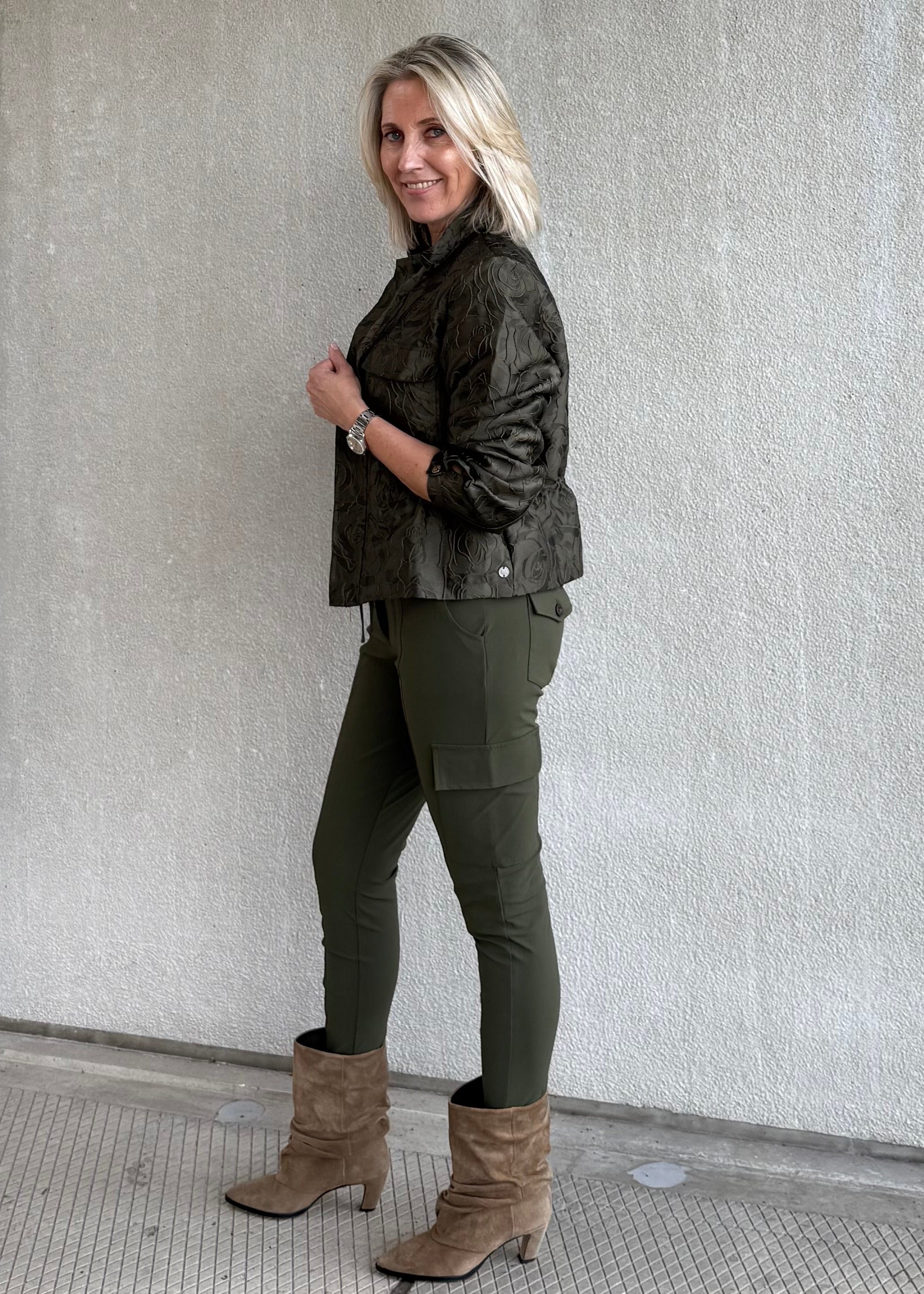 Triple Nine - Travel Broek Cargo Olijfgroen - 3001 Broek - Est Voilà