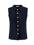 Triple Nine - Travel Blouse Marien Navy - 5932 Blouse - Est Voilà