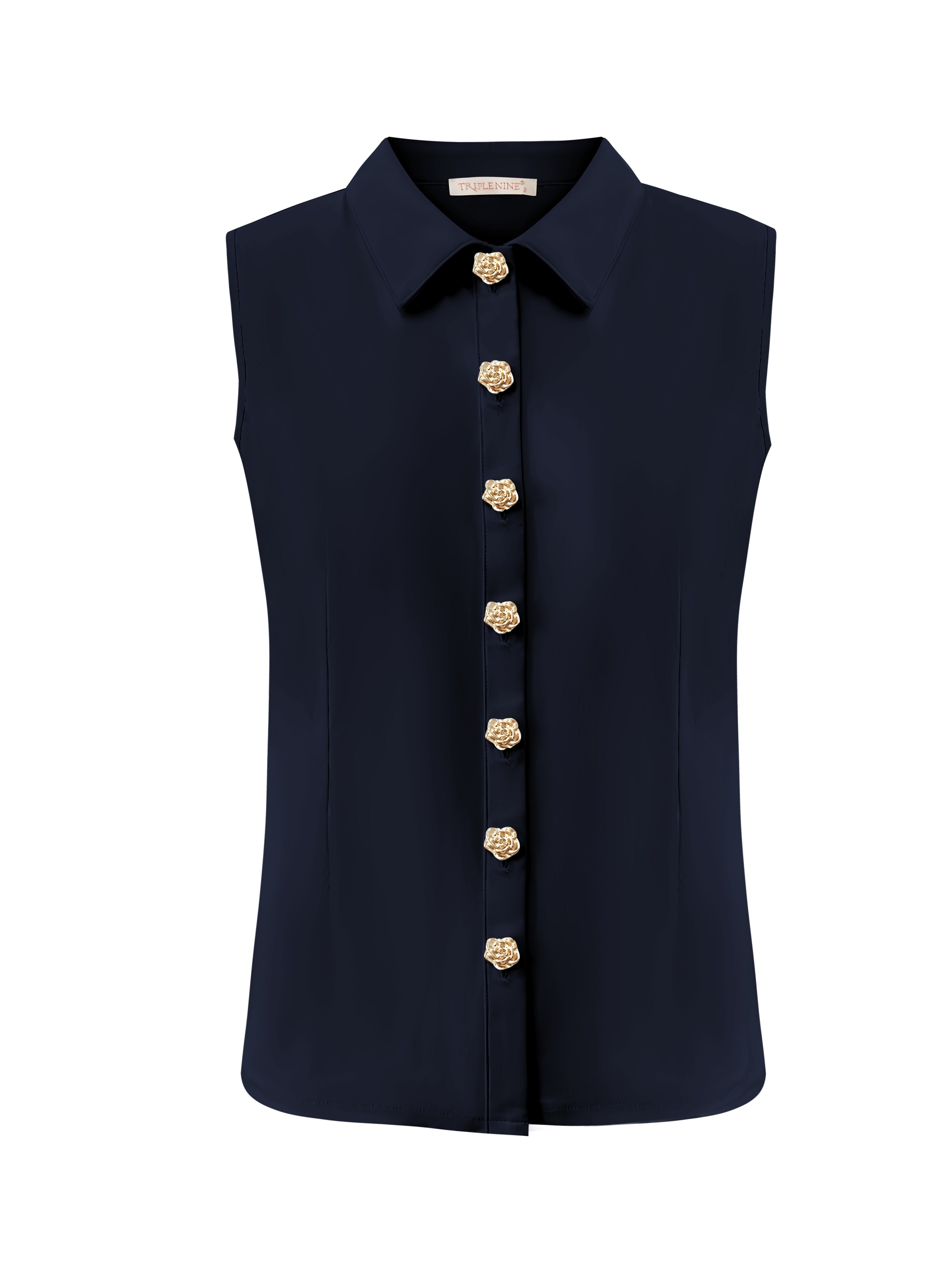 Triple Nine - Travel Blouse Marien Navy - 5932 Blouse - Est Voilà