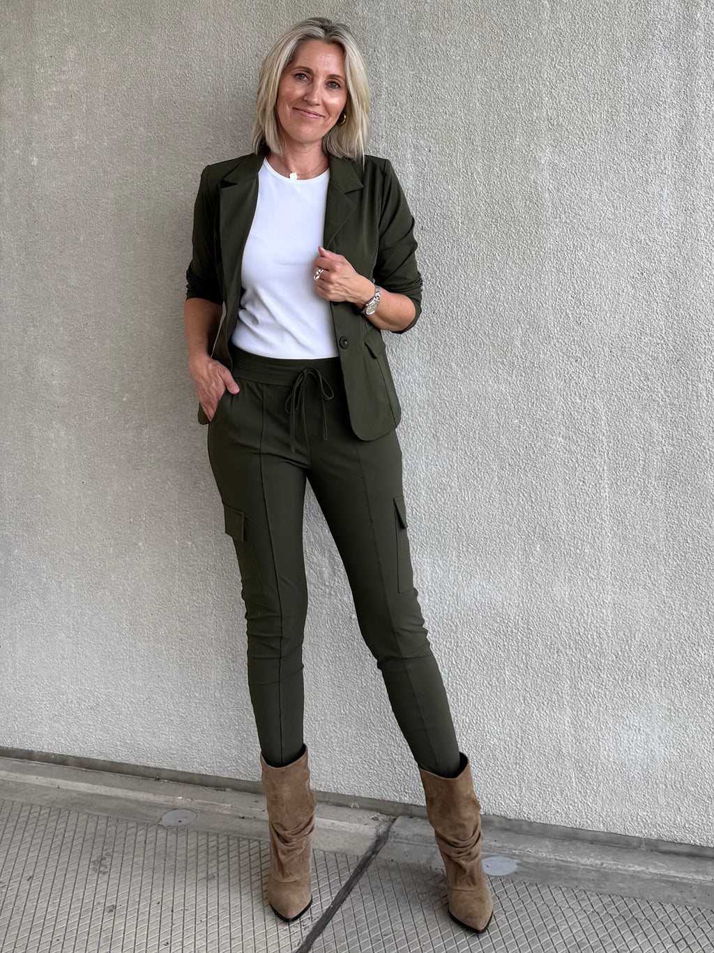 Triple Nine - Travel Blazer Francis Olijfgroen - 3101 Blazer - Est Voilà