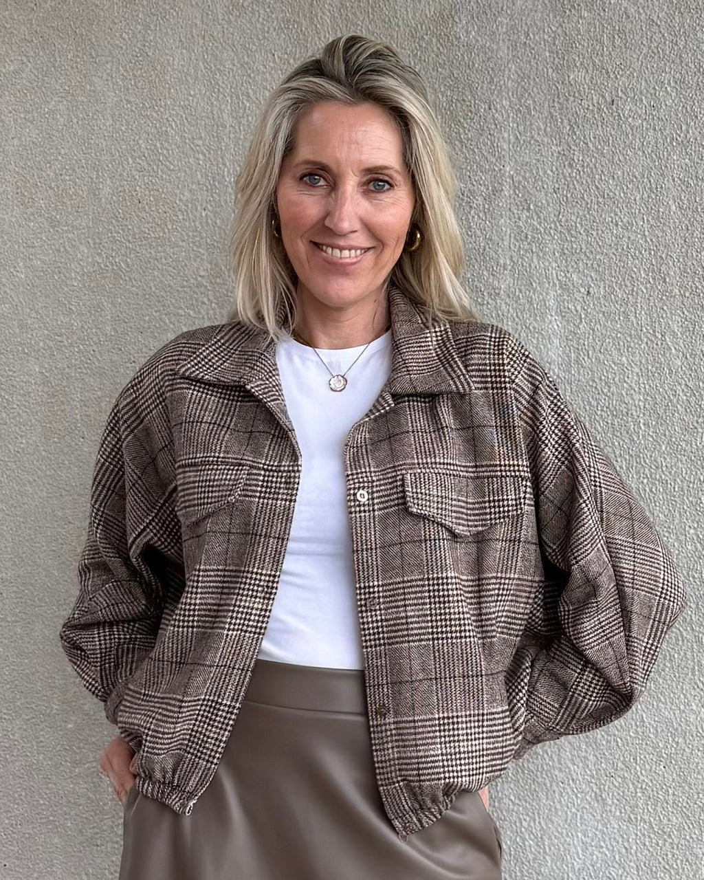 Blouson Bomber Ruit Bruin Blouse - Est Voilà
