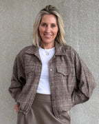 Blouson Bomber Ruit Bruin Blouse - Est Voilà