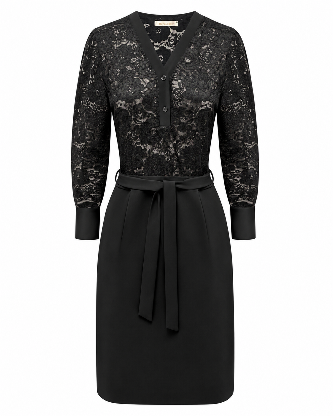 Triple Nine - Travel Jurk Lace Zwart - 51842 Jurk - Est Voilà