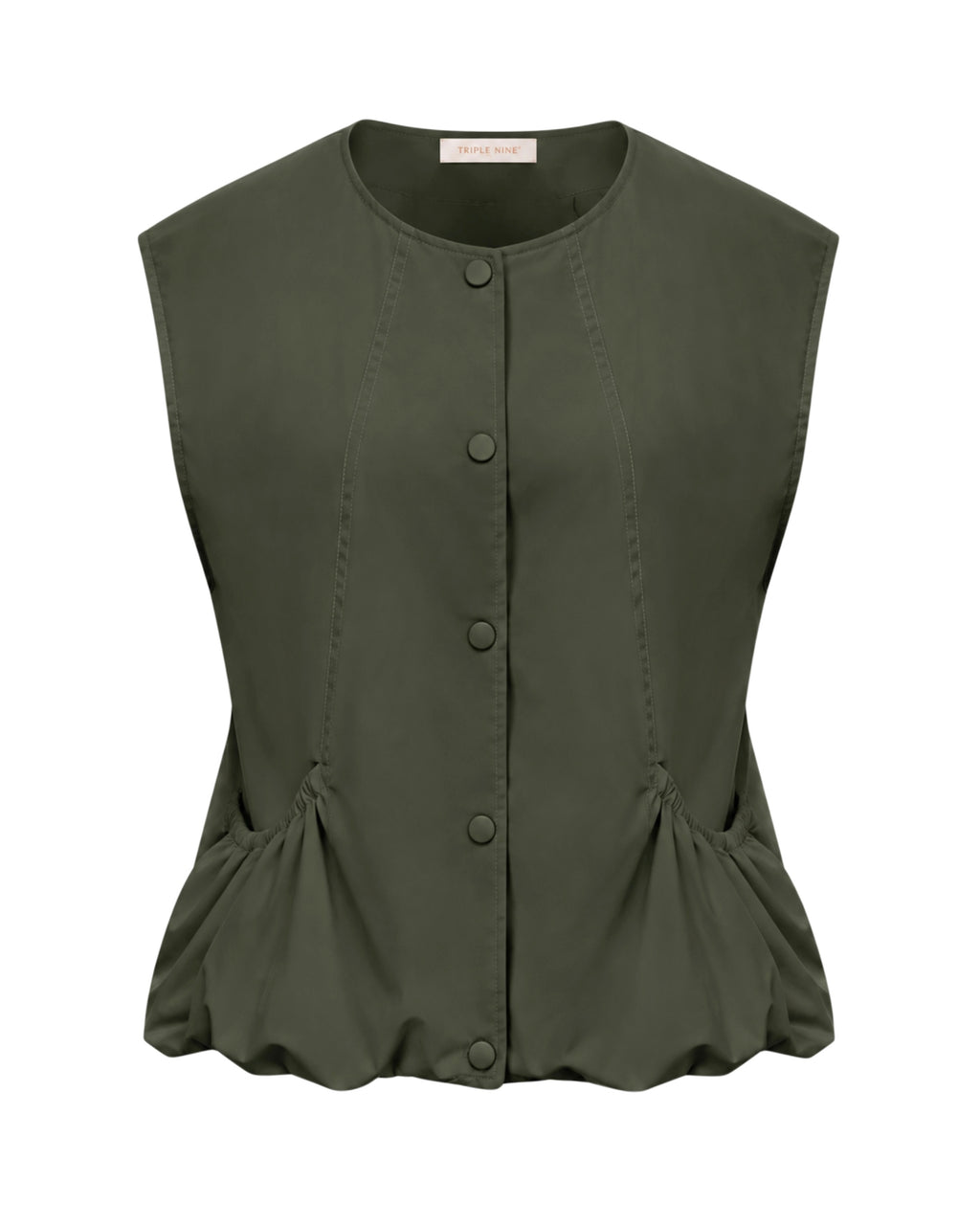 Triple Nine - Bodywarmer Bo Olijfgroen - 92428 jas - Est Voilà