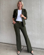 Triple Nine - Travel Broek Joy Olijfgroen - 3002 - Peet kleding