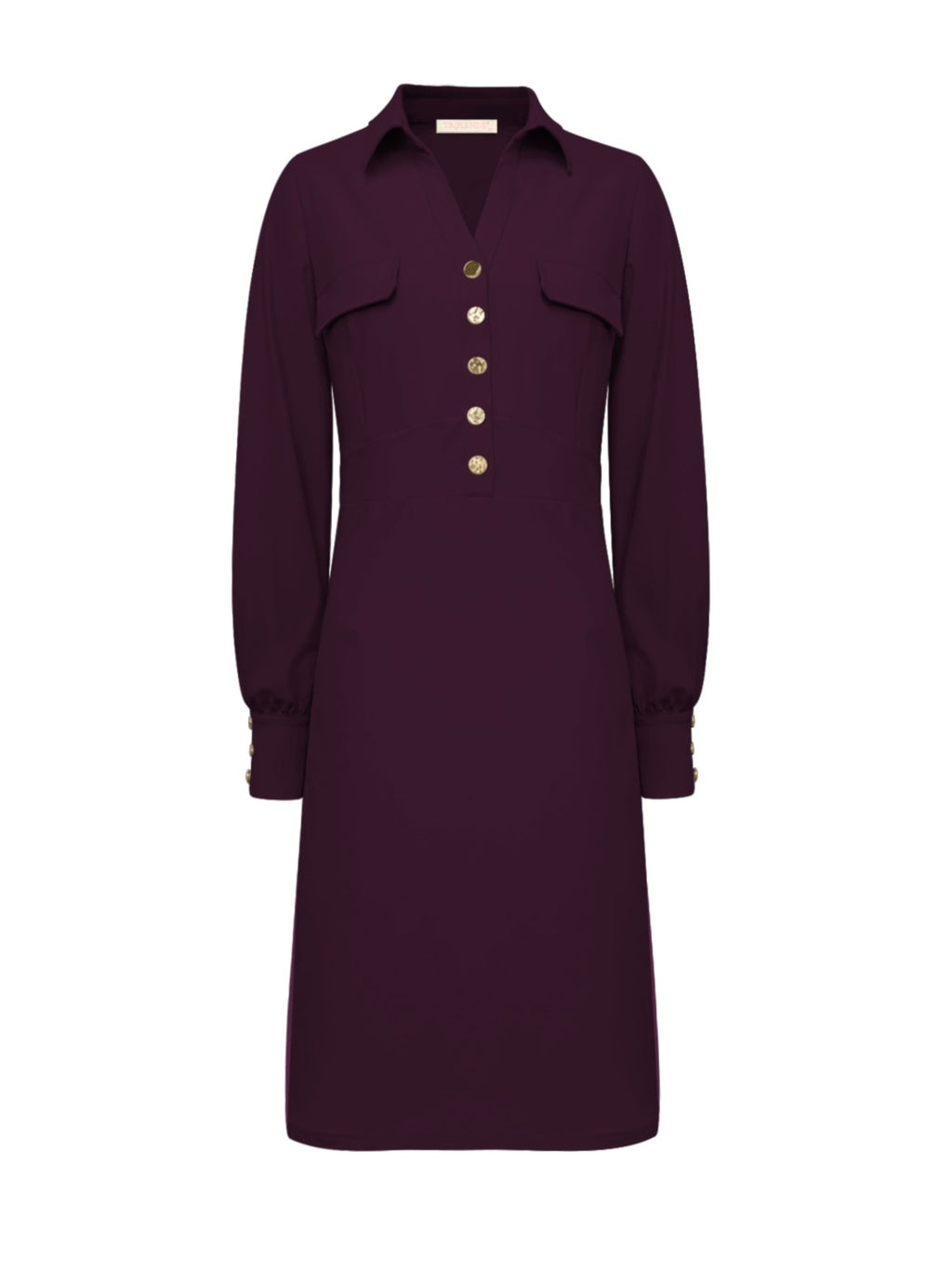 Triple Nine - Travel Jurk Melin Aubergine - 51810 Jurk - Est Voilà