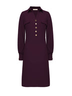 Triple Nine - Travel Jurk Melin Aubergine - 51810 Jurk - Est Voilà