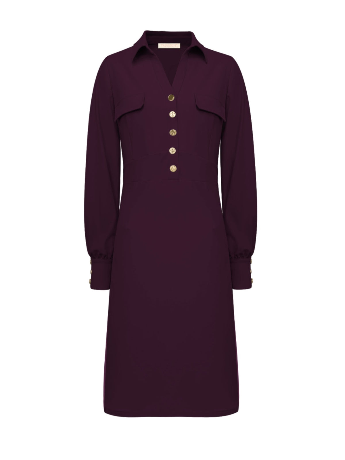 Triple Nine - Travel Jurk Melin Aubergine - 51810 Jurk - Est Voilà