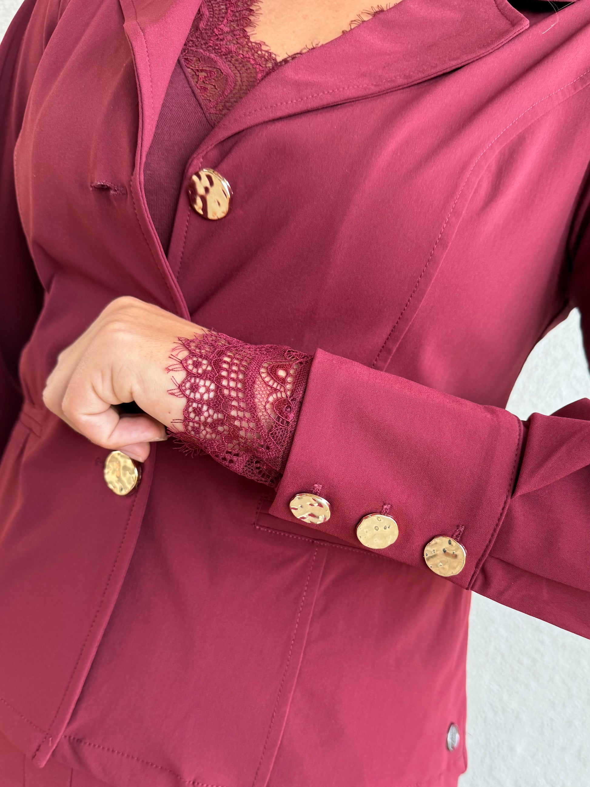 Cashmere Top Lou Lou Bordeaux - 9003