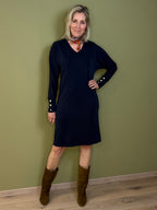 Triple Nine - Scuba Jurk Noor Navy - 61101 jurk - Est Voilà