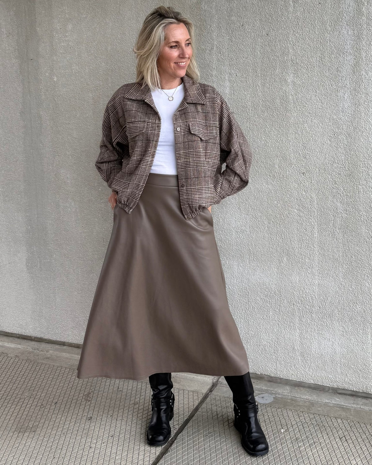Blouson Bomber Ruit Bruin - Peet kleding