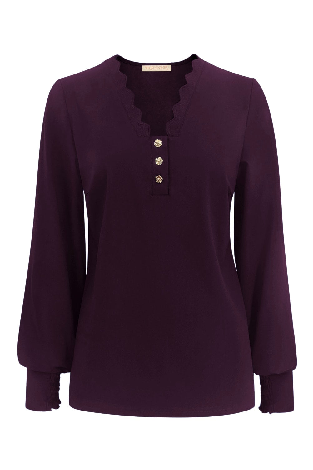 Travel Top Laura Aubergine - 6933 Top - Est Voilà