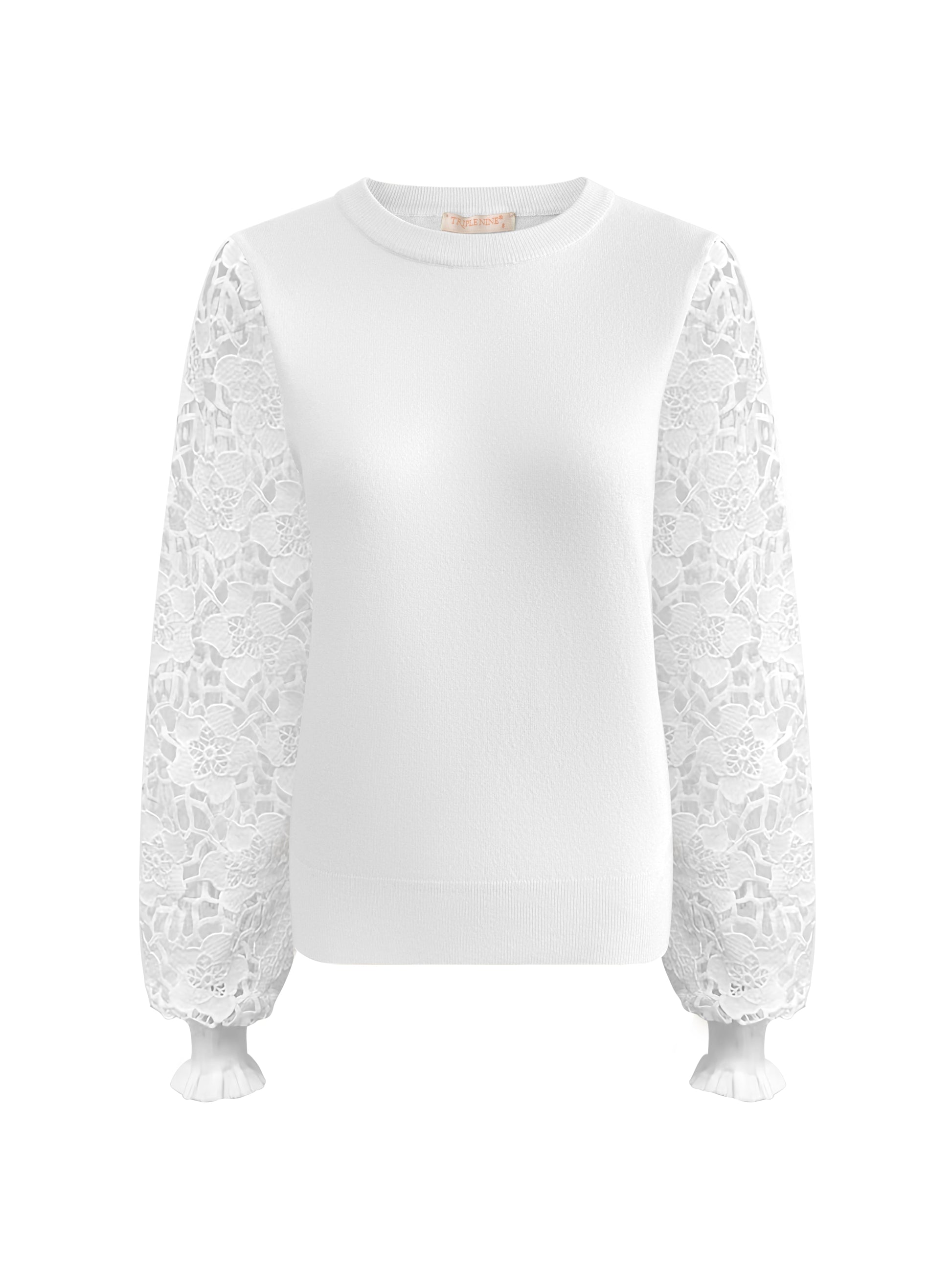 Triple Nine - Trui Louise Wit - 9006 trui - Est Voilà