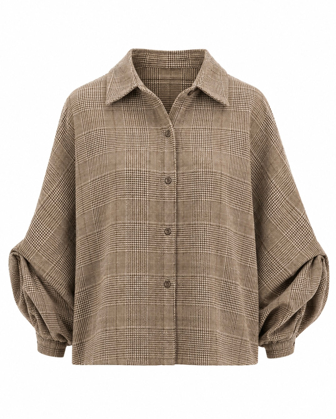 Est Voilà - Blouse Wales Ruit Caramel