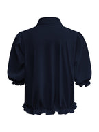 Triple Nine - Travel Blouse Dorée Navy - 5941 blouse - Est Voilà