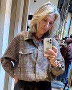 Blouson Bomber Ruit Bruin - Peet kleding