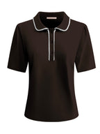 Triple Nine - Travel Top Cherie Donkerbruin - 6941 top - Est Voilà