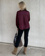 Est Voilà - Blouse Danique Aubergine